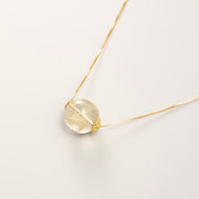 Golden Rutilated Quartz Solitaire